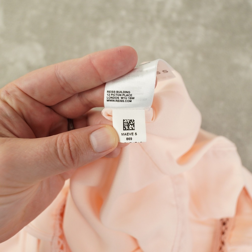 REISS Regular Wide Leg Resort Jumpsuit in Blush Pink Women's 4 Chic City - Picture 14 of 14